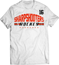 Custom Team Distressed Arch T-shirt with Player Number