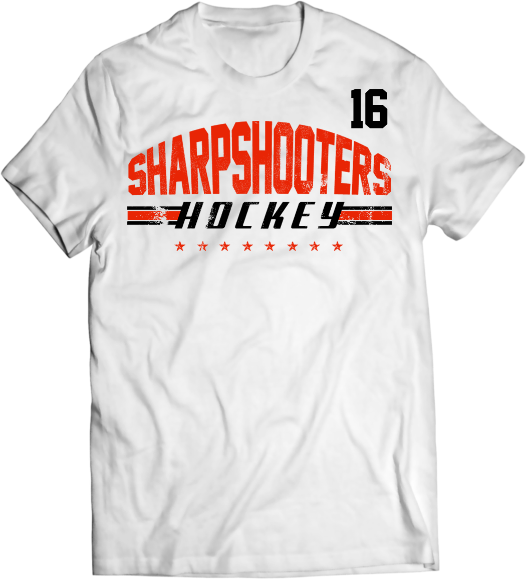 Custom Team Distressed Arch T-shirt with Player Number