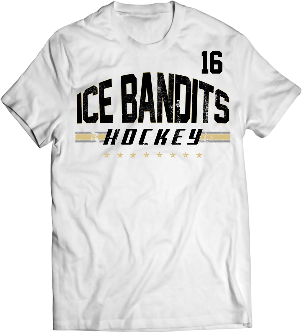 Custom Team Distressed Arch T-shirt with Player Number