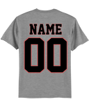 Gulf Coast Flames Old Time T-shirt with Player Number