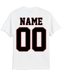 Gulf Coast Flames Faded Logo T-shirt with Player Number