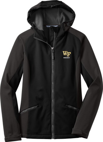Wake Forest Ladies Gradient Hooded Soft Shell Jacket