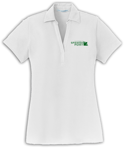 Spanish Point Ladies Silk Touch Y-Neck Polo