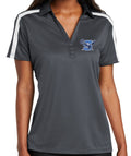 Warriors Lacrosse Ladies Silk Touch Performance Colorblock Stripe Polo