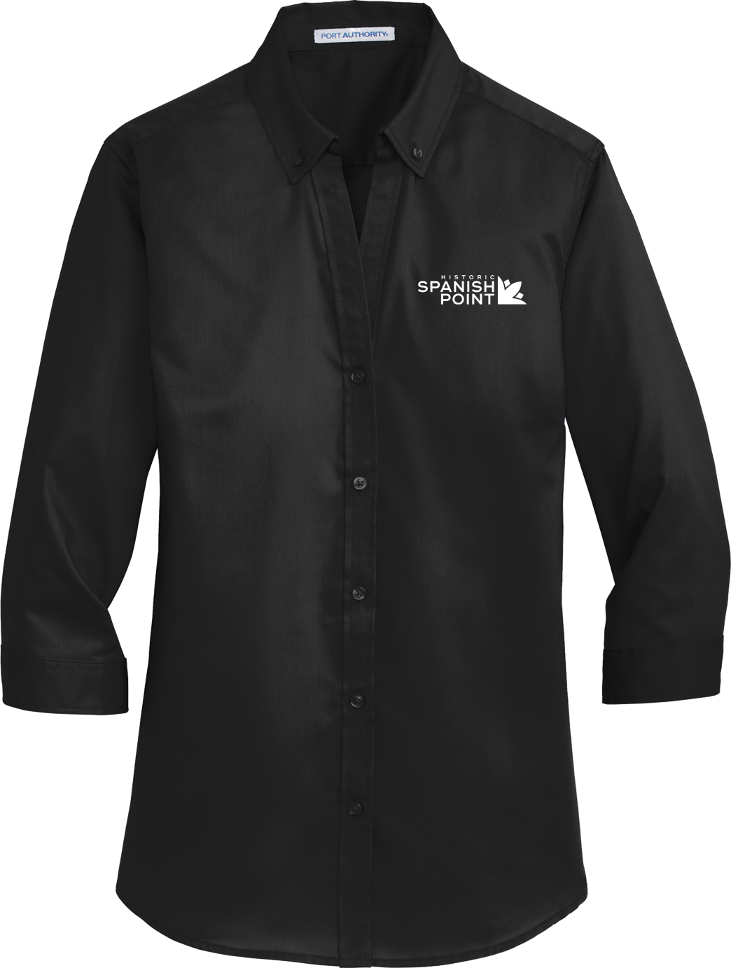 Spanish Point Ladies 3/4-Sleeve SuperPro Twill Shirt