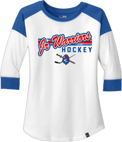 Jr. Warriors Hockey NewEra Ladies Heritage Blend 3/4-Sleeve Raglan Tee