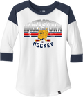 Hagerstown Bulldogs Hockey NewEra Ladies Heritage Blend 3/4-Sleeve Raglan Tee