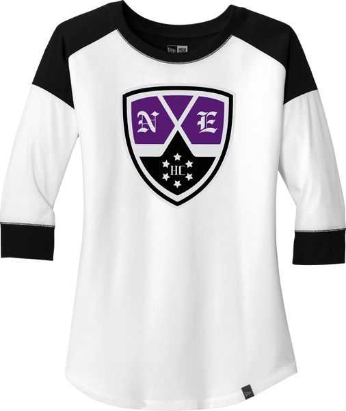 NEHC NewEra Ladies Heritage Blend 3/4-Sleeve Raglan Tee