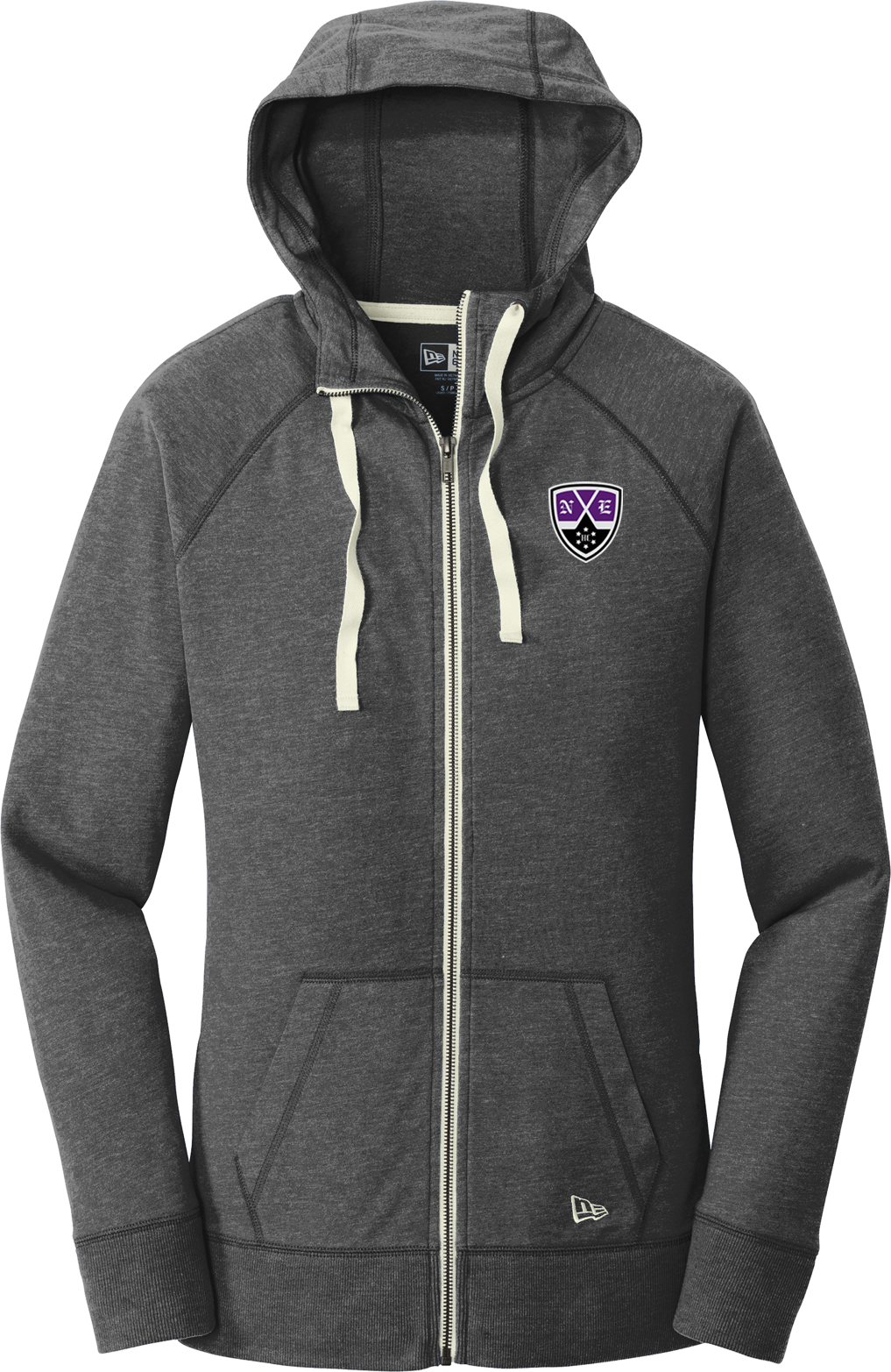 NEHC NewEra Ladies Sueded Cotton Full-Zip Hoodie