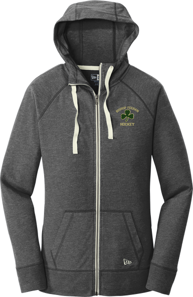 Bishop Feehan NewEra Ladies Sueded Cotton Full-Zip Hoodie