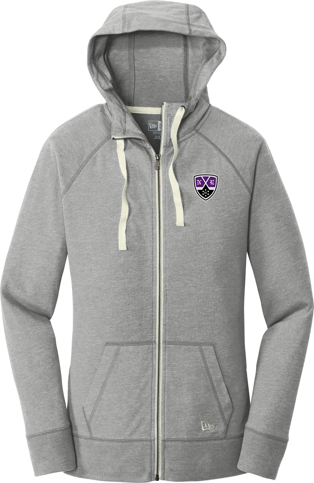 NEHC NewEra Ladies Sueded Cotton Full-Zip Hoodie