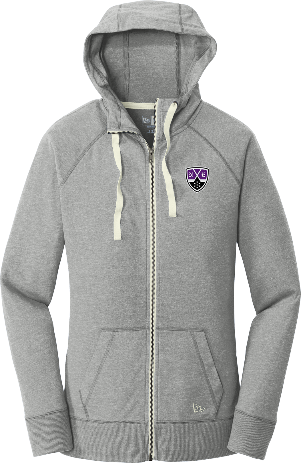 NEHC NewEra Ladies Sueded Cotton Full-Zip Hoodie