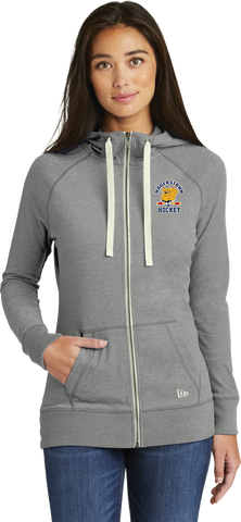Hagerstown Bulldogs Hockey NewEra Ladies Sueded Cotton Full-Zip Hoodie