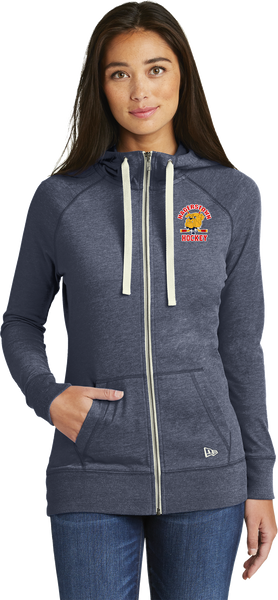 Hagerstown Bulldogs Hockey NewEra Ladies Sueded Cotton Full-Zip Hoodie