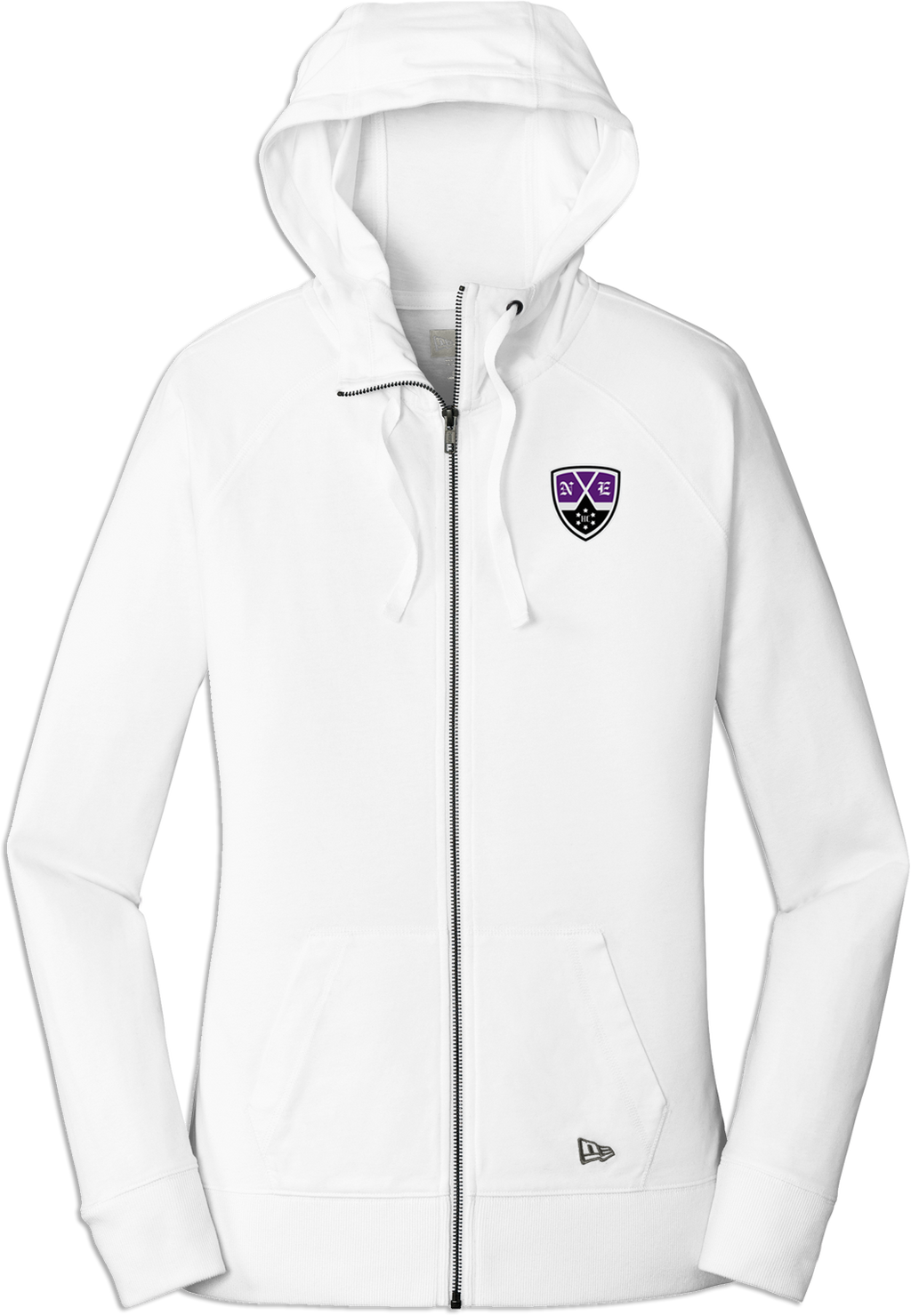 NEHC NewEra Ladies Sueded Cotton Full-Zip Hoodie