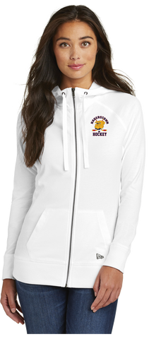 Hagerstown Bulldogs Hockey NewEra Ladies Sueded Cotton Full-Zip Hoodie