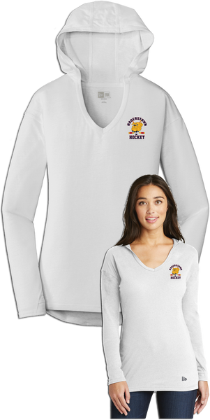 Hagerstown Bulldogs Hockey Ladies Tri-Blend Performance Pullover Hooded Tee