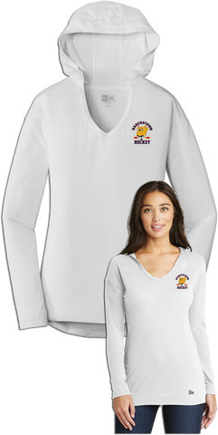 Hagerstown Bulldogs Hockey Ladies Tri-Blend Performance Pullover Hooded Tee