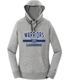Warriors Lacrosse Ladies French Terry Pullover Hoodie