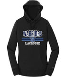 Warriors Lacrosse Ladies French Terry Pullover Hoodie