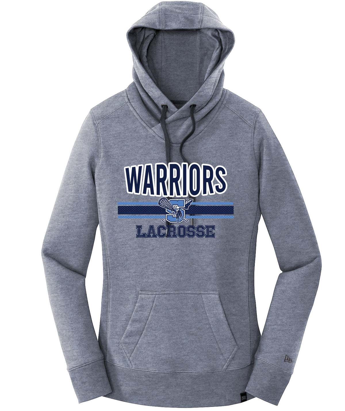 Warriors Lacrosse Ladies French Terry Pullover Hoodie