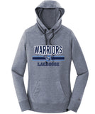 Warriors Lacrosse Ladies French Terry Pullover Hoodie