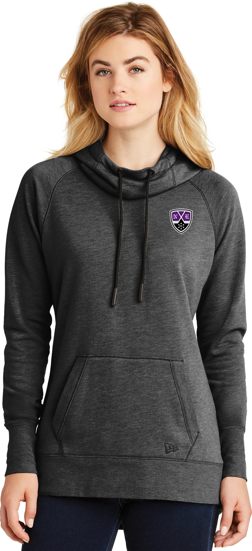 NEHC NewEra Ladies Tri-Blend Fleece Pullover Hoodie
