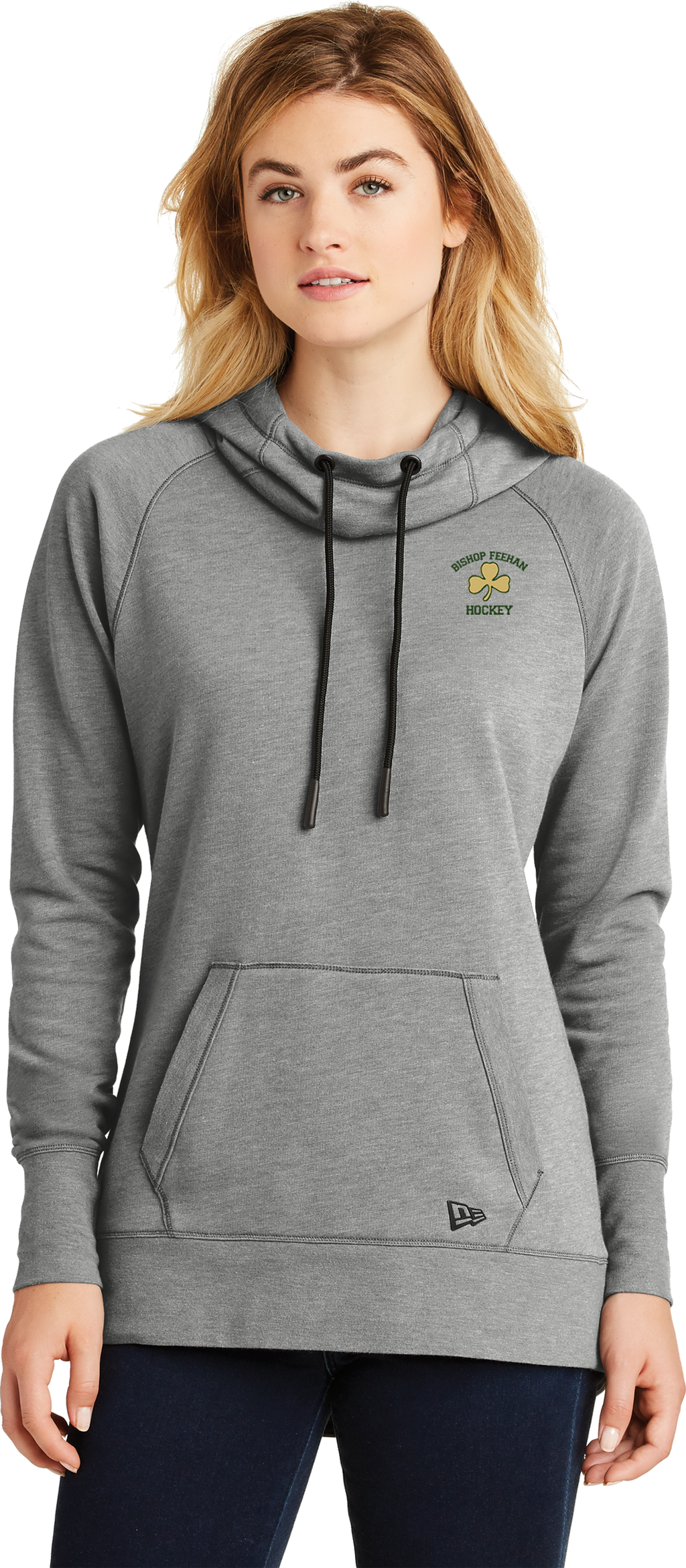 Bishop Feehan NewEra Ladies Tri-Blend Fleece Pullover Hoodie