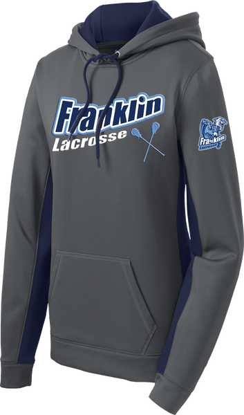 Franklin Lacrosse Ladies Sport-Wick Fleece Colorblock Hoodie