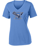 Warriors Lacrosse Ladies PosiCharge Competitor V-Neck Tee