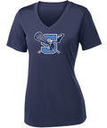Warriors Lacrosse Ladies PosiCharge Competitor V-Neck Tee