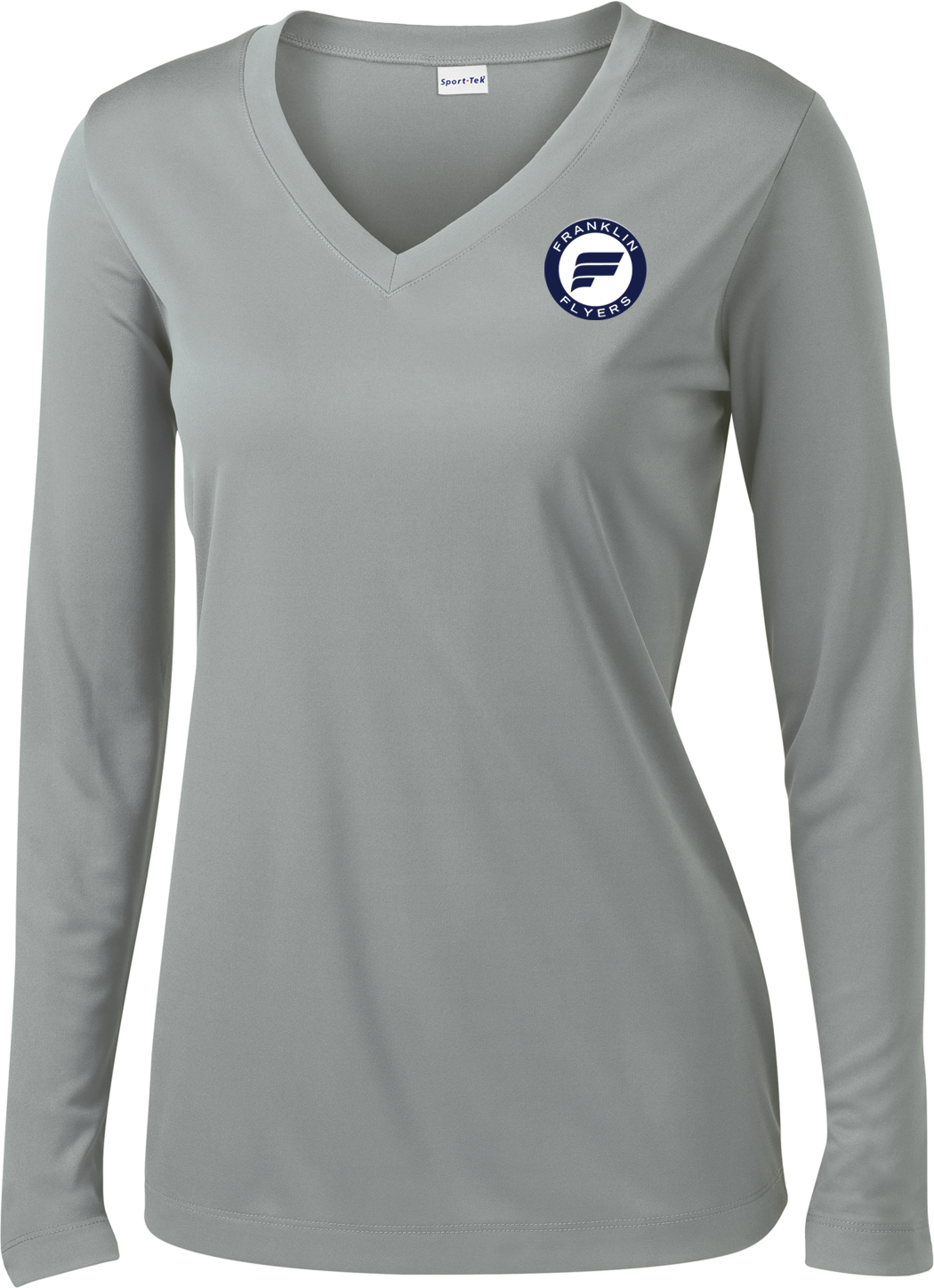 Franklin Flyers Ladies Long Sleeve V-Neck Competitor Tee - MORE COLORS