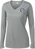 Franklin Flyers Ladies Long Sleeve V-Neck Competitor Tee - MORE COLORS