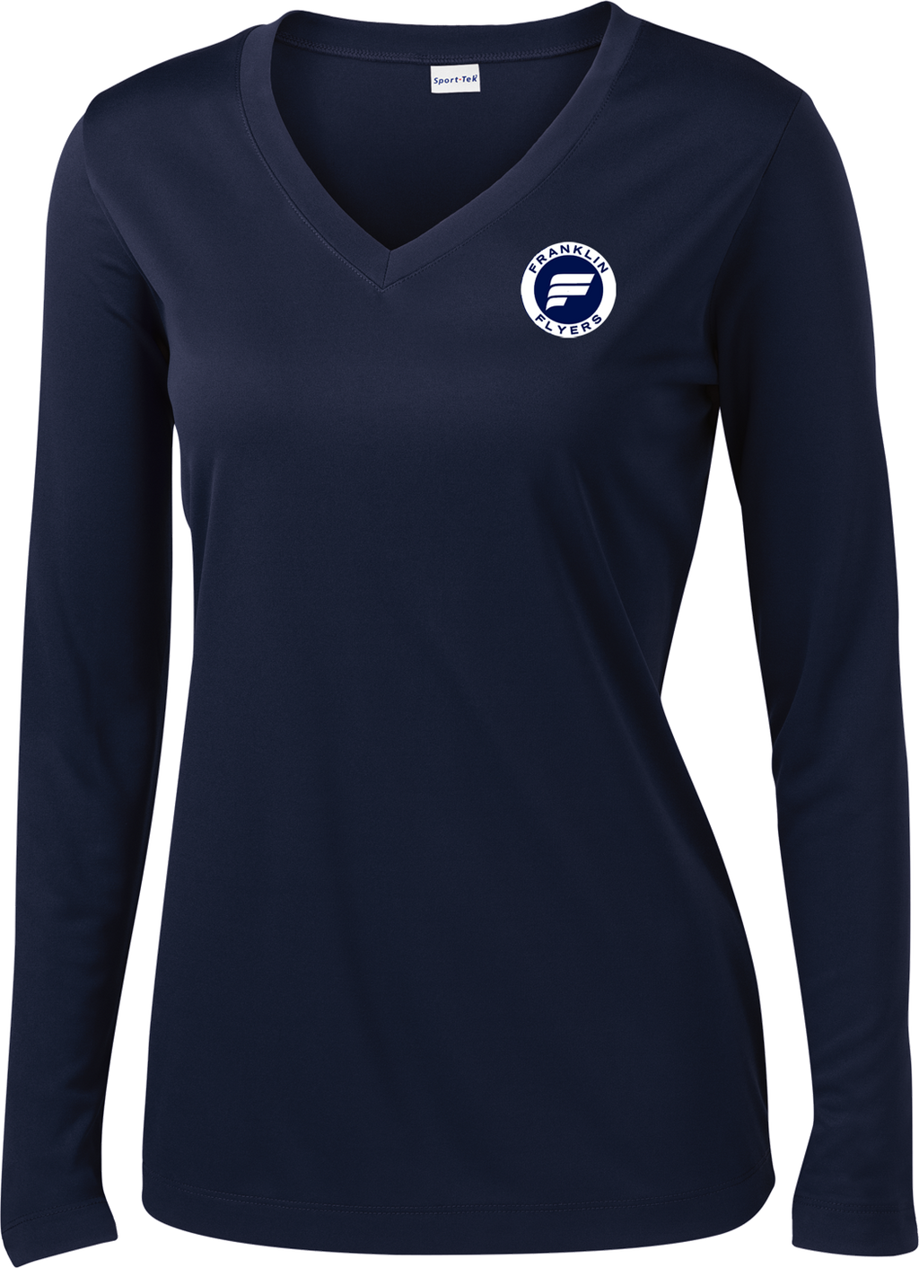 Franklin Flyers Ladies Long Sleeve V-Neck Competitor Tee - MORE COLORS