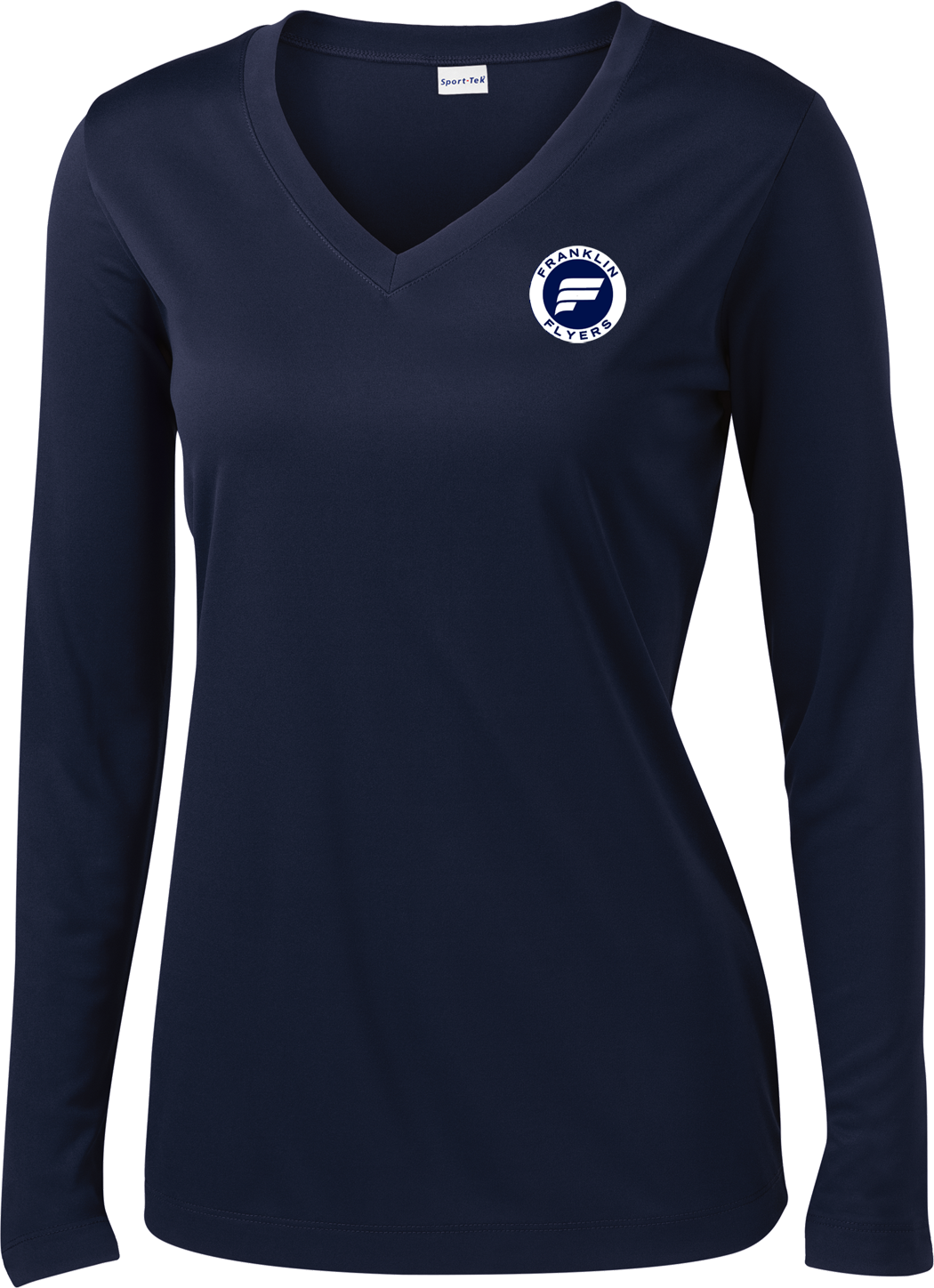 Franklin Flyers Ladies Long Sleeve V-Neck Competitor Tee - MORE COLORS