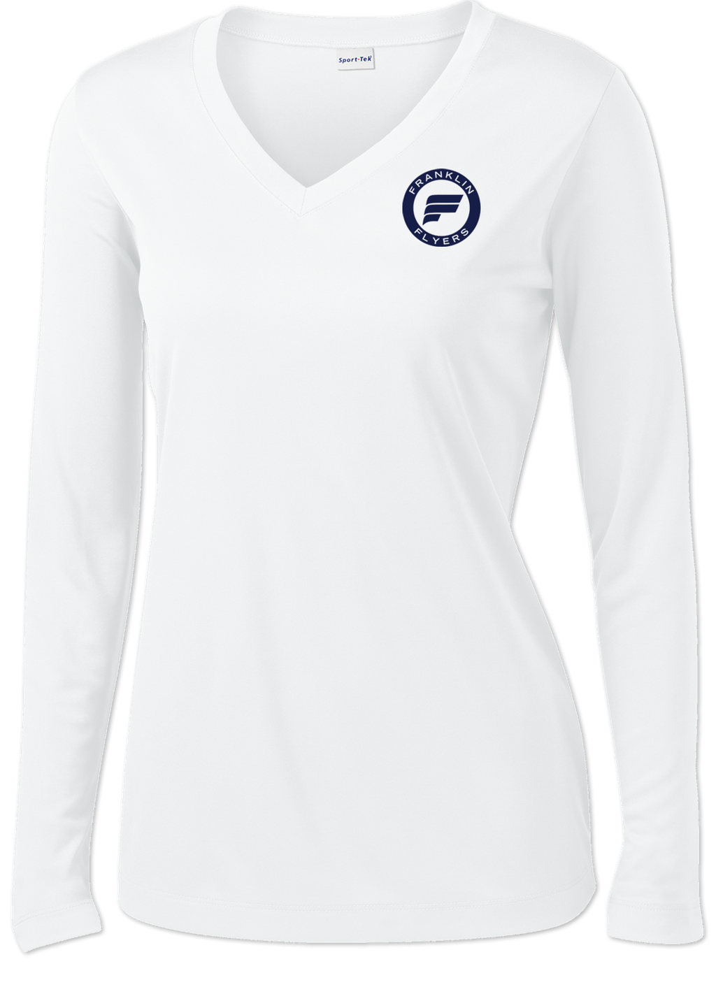 Franklin Flyers Ladies Long Sleeve V-Neck Competitor Tee - MORE COLORS