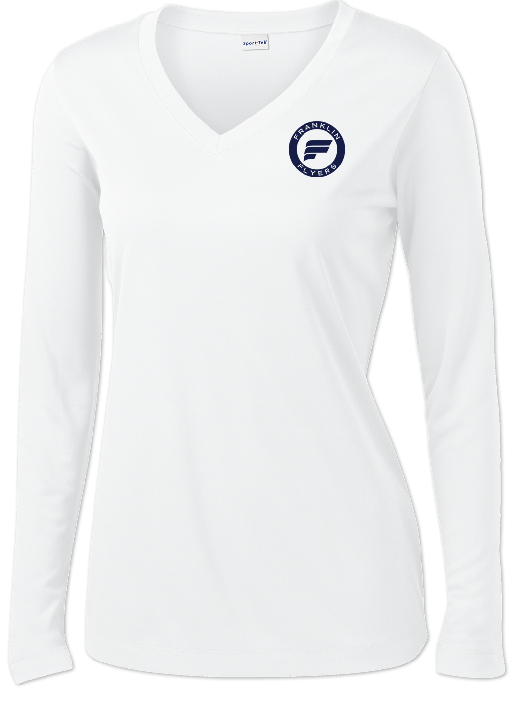 Franklin Flyers Ladies Long Sleeve V-Neck Competitor Tee - MORE COLORS
