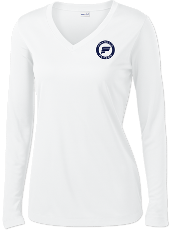 Franklin Flyers Ladies Long Sleeve V-Neck Competitor Tee - MORE COLORS