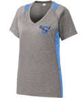 Warriors Lacrosse Ladies Colorblock Contender V-Neck Tee
