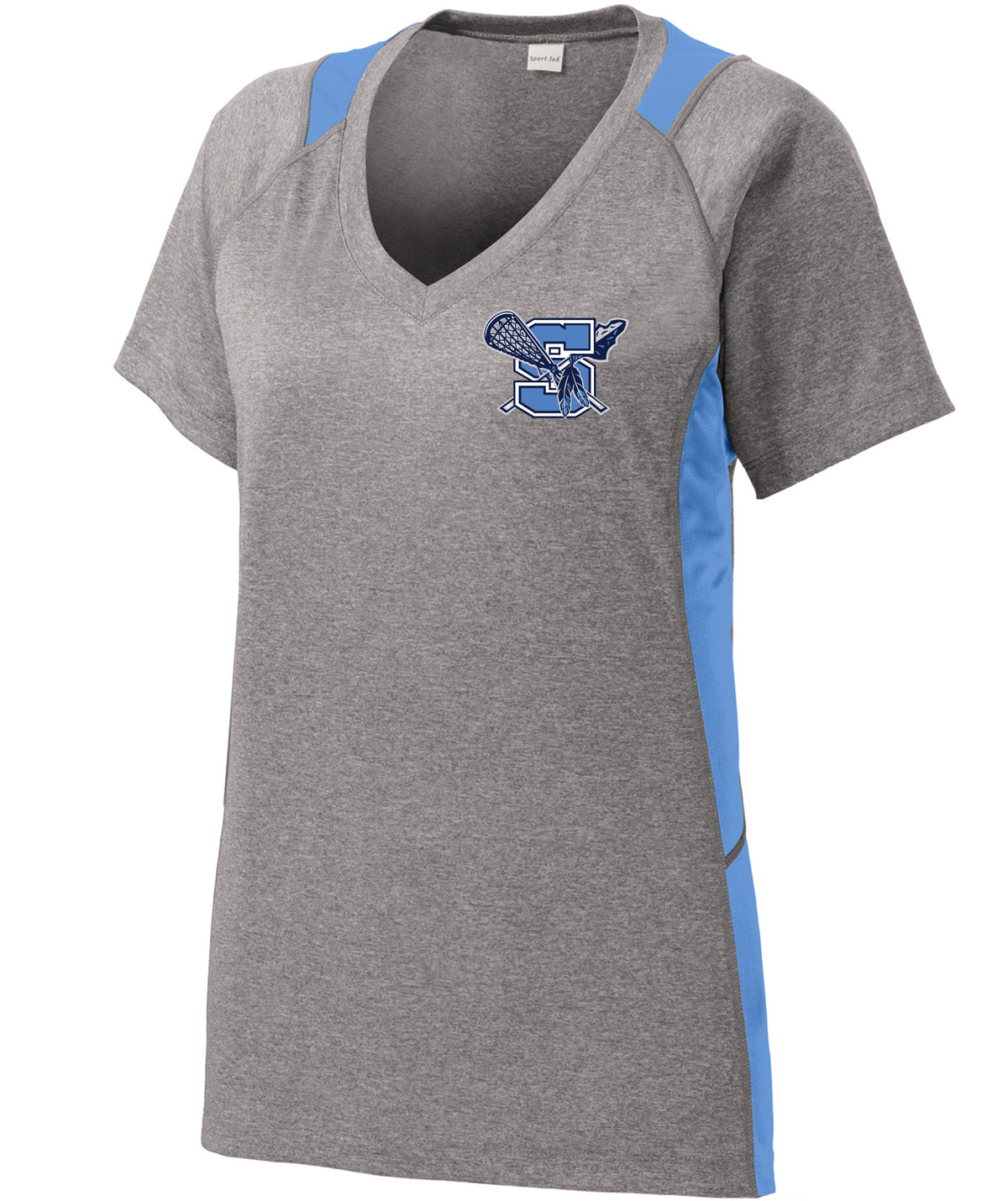 Warriors Lacrosse Ladies Colorblock Contender V-Neck Tee
