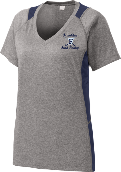 Franklin Field Hockey Ladies Colorblock Contender V-Neck Tee