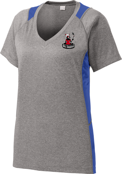 Ms. Conduct Ladies Colorblock Contender V-Neck Tee