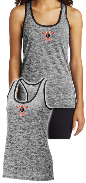 Lake Crew Ladies PosiCharge Electric Heather Racerback Tank