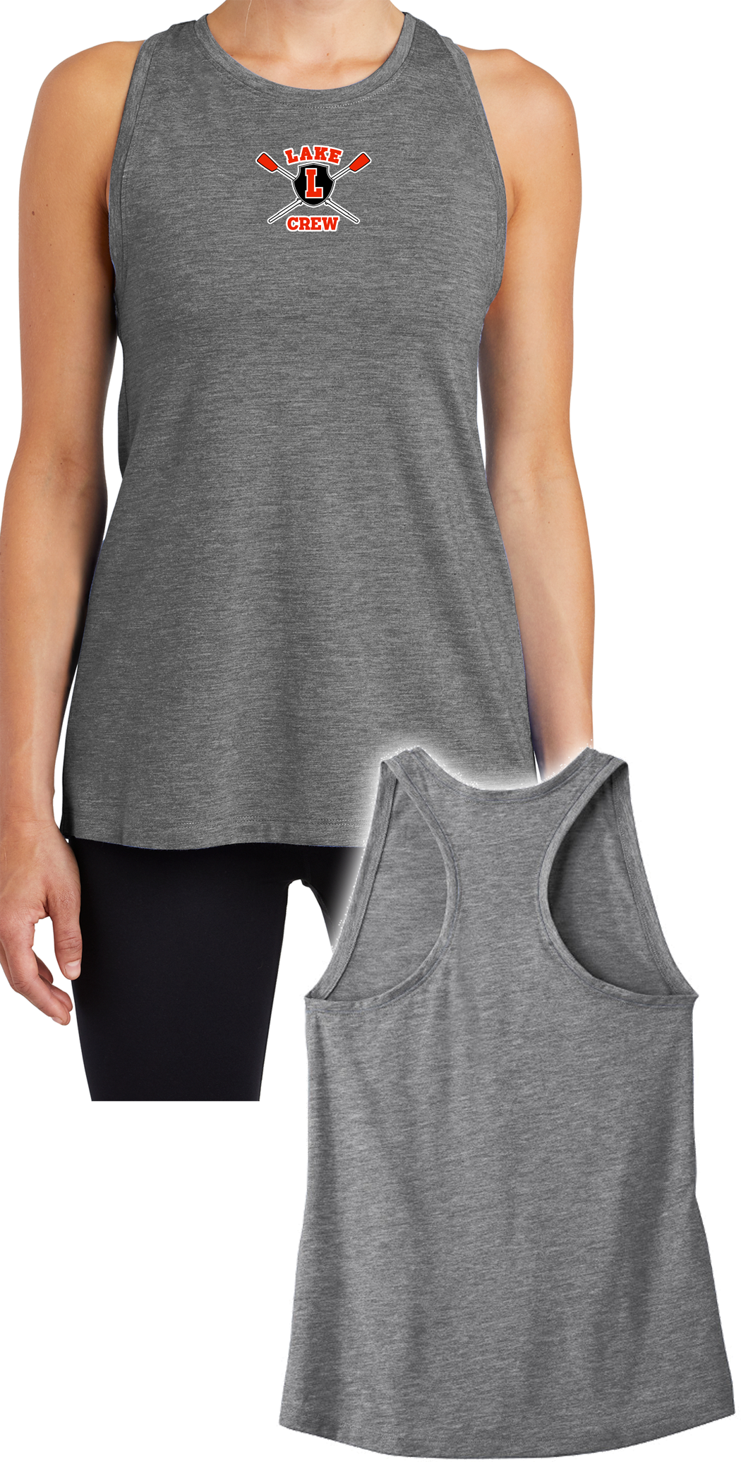 Lake Crew Ladies PosiCharge Tri-Blend Wicking Tank