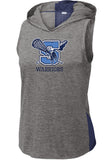 Warriors Lacrosse Ladies PosiCharge Tri-Blend Wicking Draft Hoodie Tank