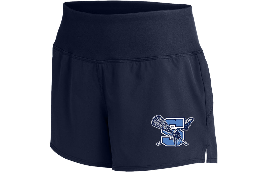 Warriors Lacrosse Sport-Tek Ladies Repeat Short