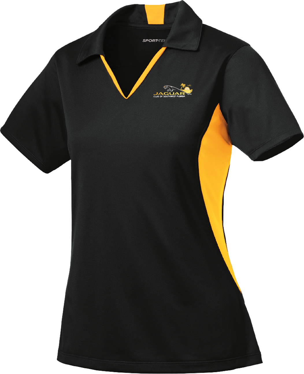Jaguar Club of Southwest Florida Ladies Side Blocked Micropique Polo