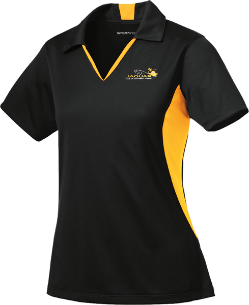 Jaguar Club of Southwest Florida Ladies Side Blocked Micropique Polo
