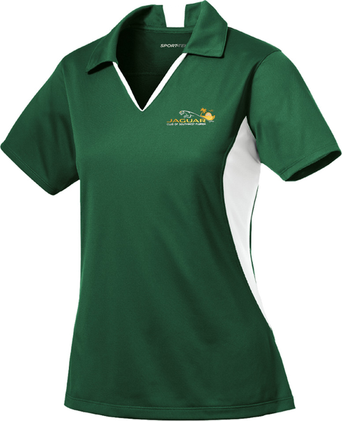 Jaguar Club of Southwest Florida Ladies Side Blocked Micropique Polo