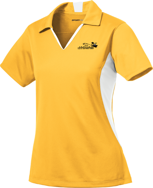 Jaguar Club of Southwest Florida Ladies Side Blocked Micropique Polo